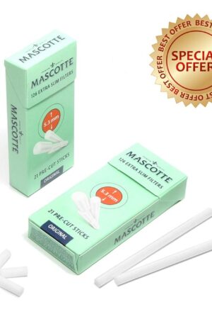 Mascotte | 5.3mm Extra Slim Premium Filter Tips | 2x 126 Pack
