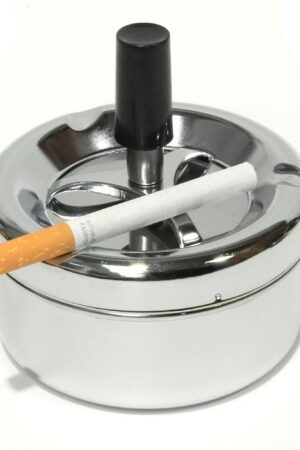 Smoke-King | Spinner Ashtray Polished Chrome | 9cm