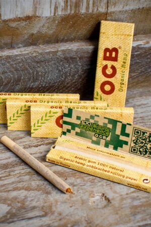 OCB | Regular Organic Hemp Rolling Papers | Pack of 5 Booklets
