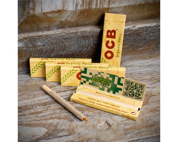 OCB | Regular Organic Hemp Rolling Papers | Pack of 5 Booklets